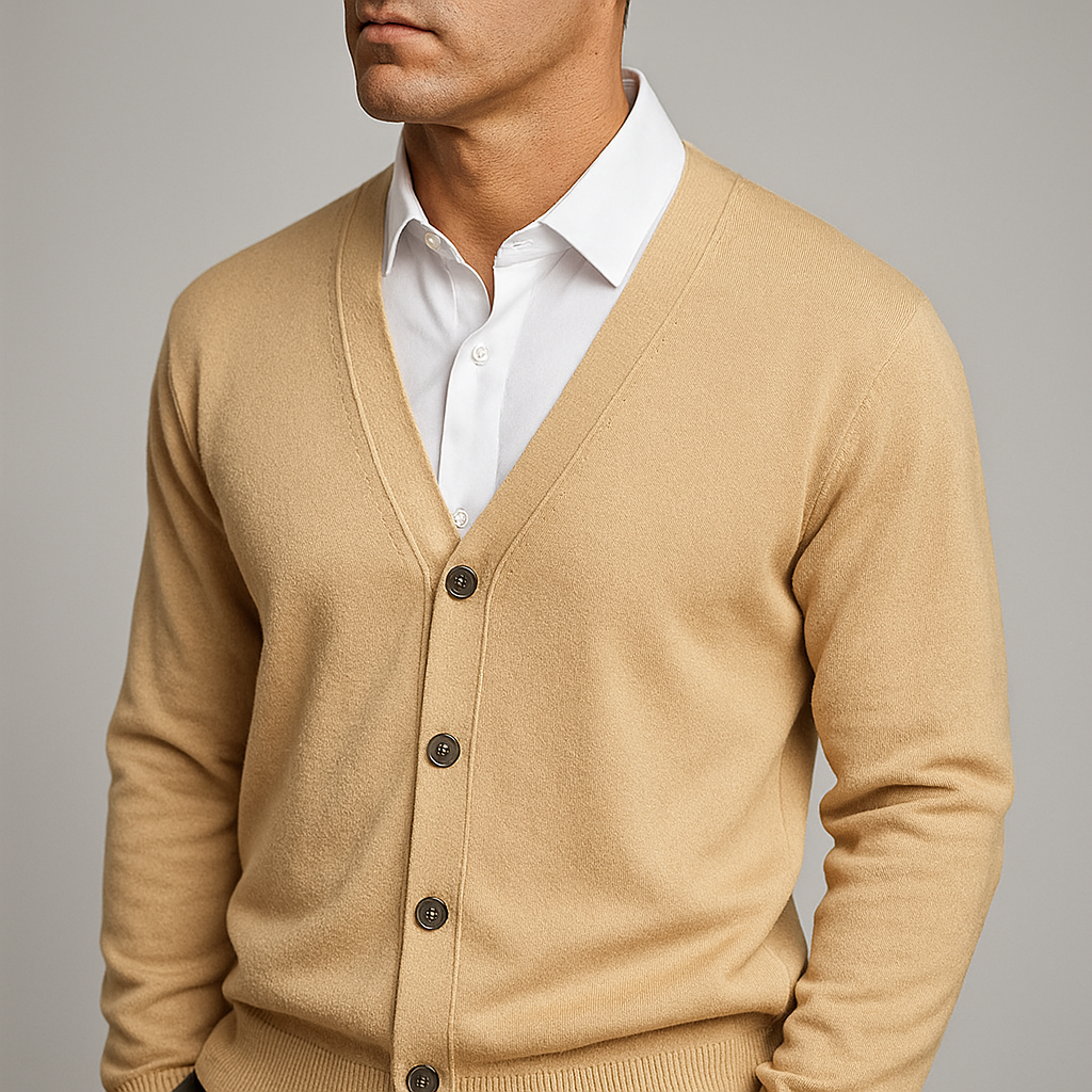 Stilzeits | Eleganter V-Ausschnitt Cardigan für Männer