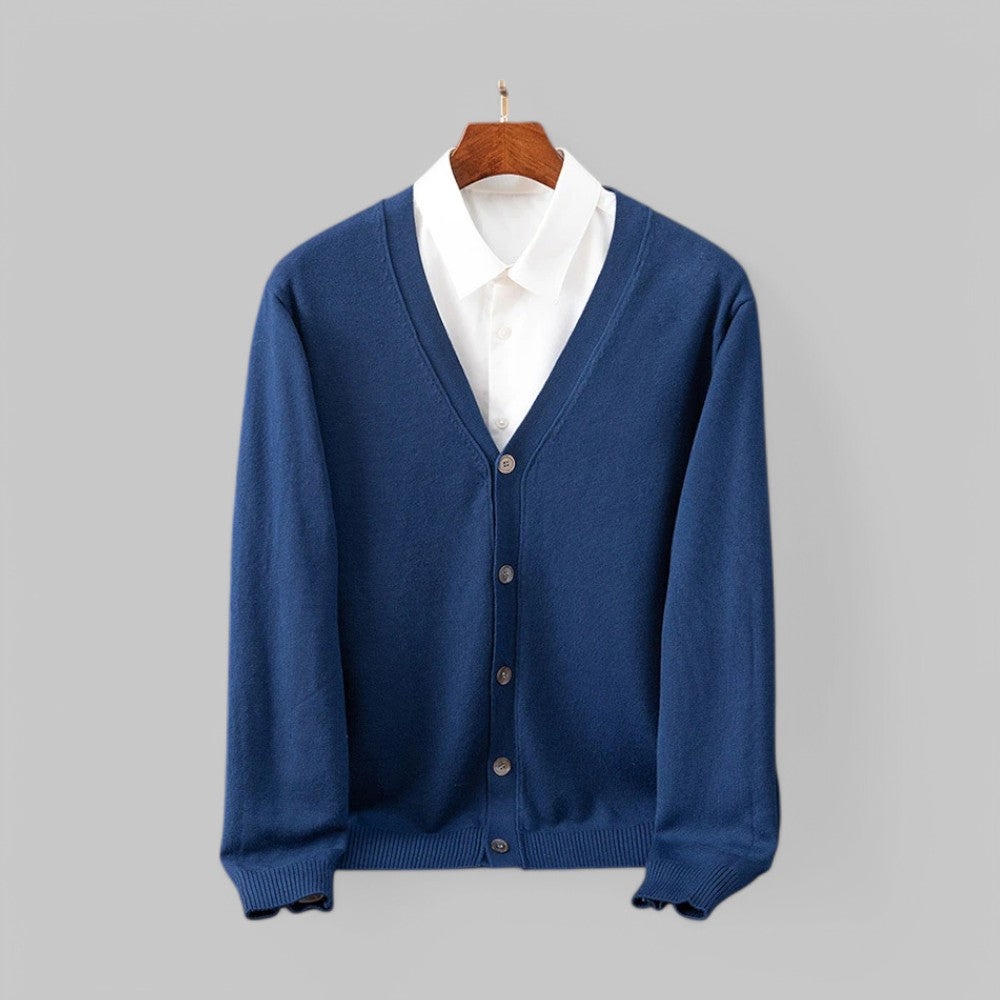Stilzeits | Eleganter V-Ausschnitt Cardigan für Männer