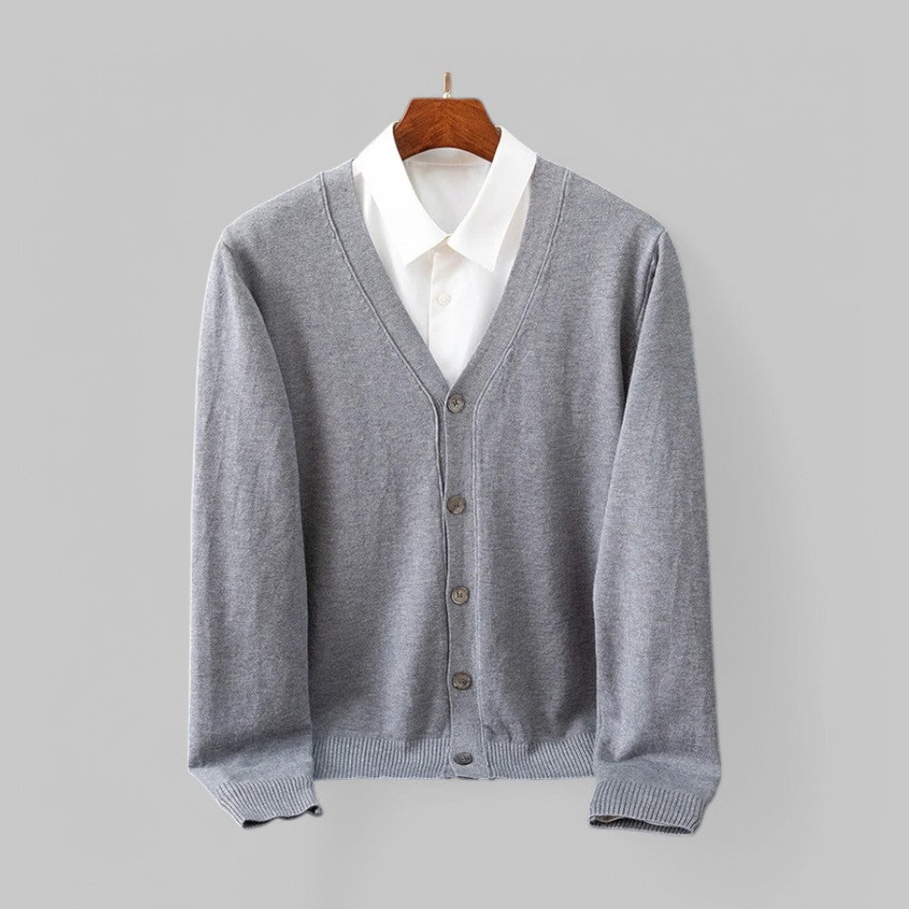 Stilzeits | Eleganter V-Ausschnitt Cardigan für Herren