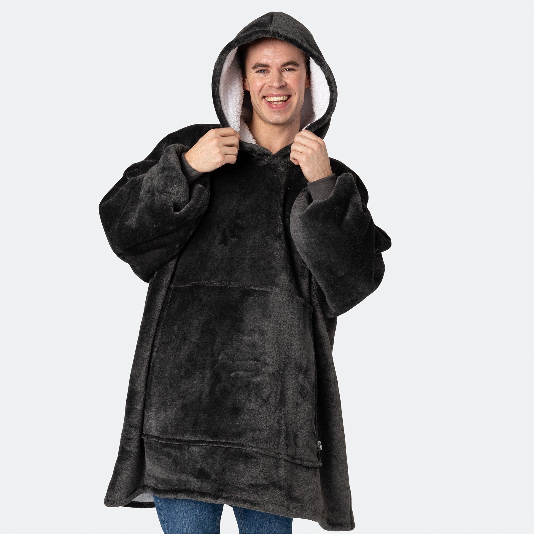 Grauer HappyHoodie - Stilzeits