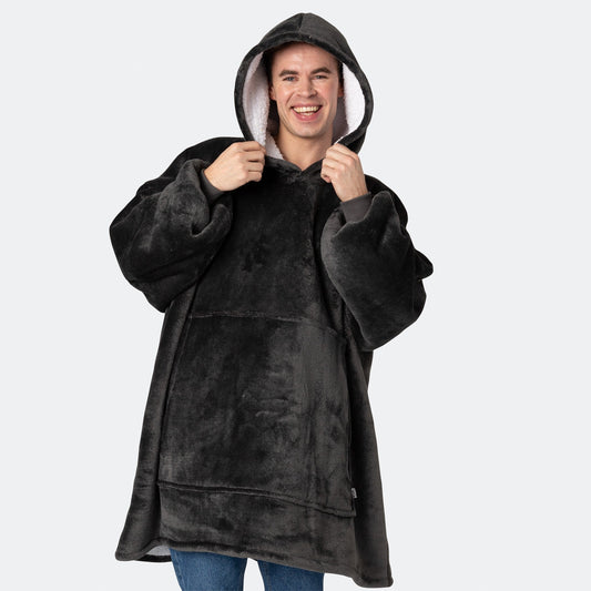 Grauer HappyHoodie - Stilzeits