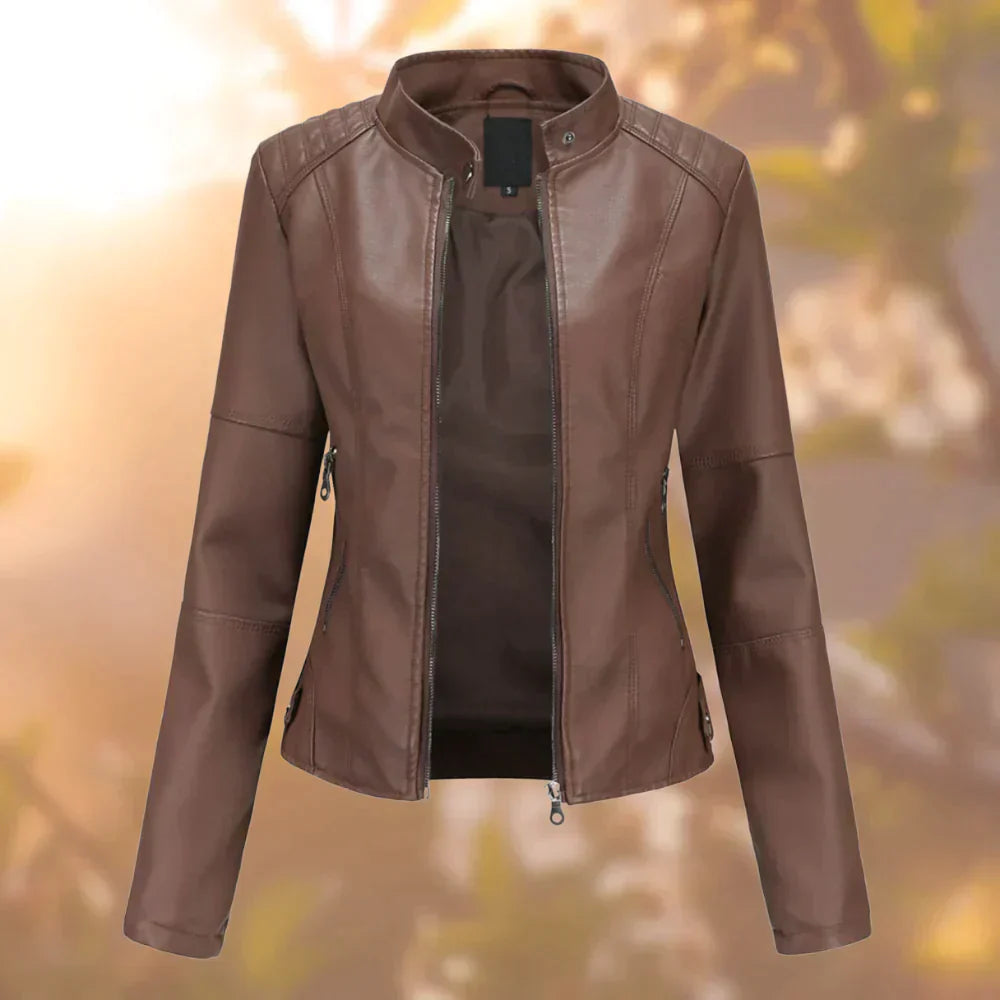 Stilzeits | Bikerjacke für Damen Schlanke Passform