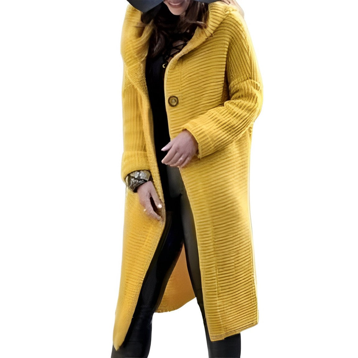 Strickmantel Jordyn mit Kapuze