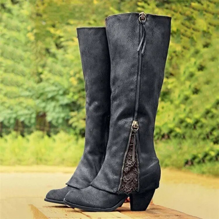 Stilzeits | Weinlese High Heeled Stiefel