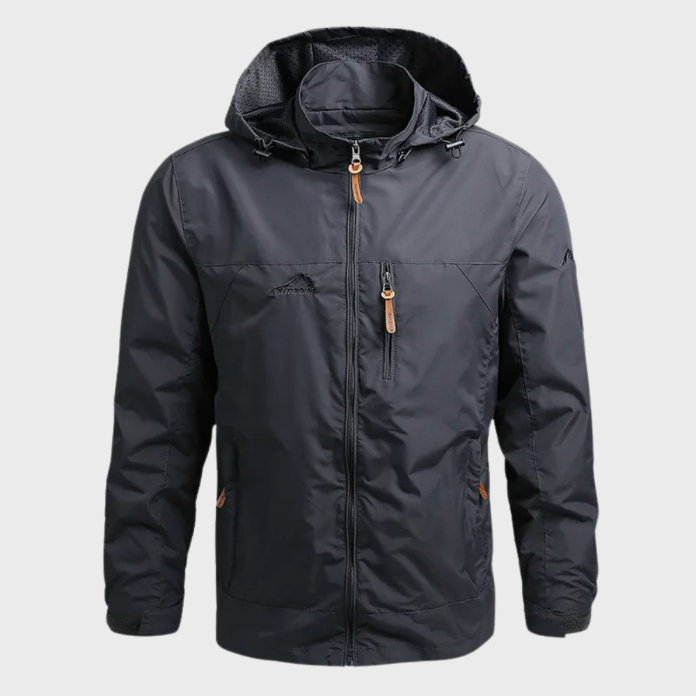 Herren Leichte Wasserdichte Jacke - Kapuzen-Outdoorbekleidung