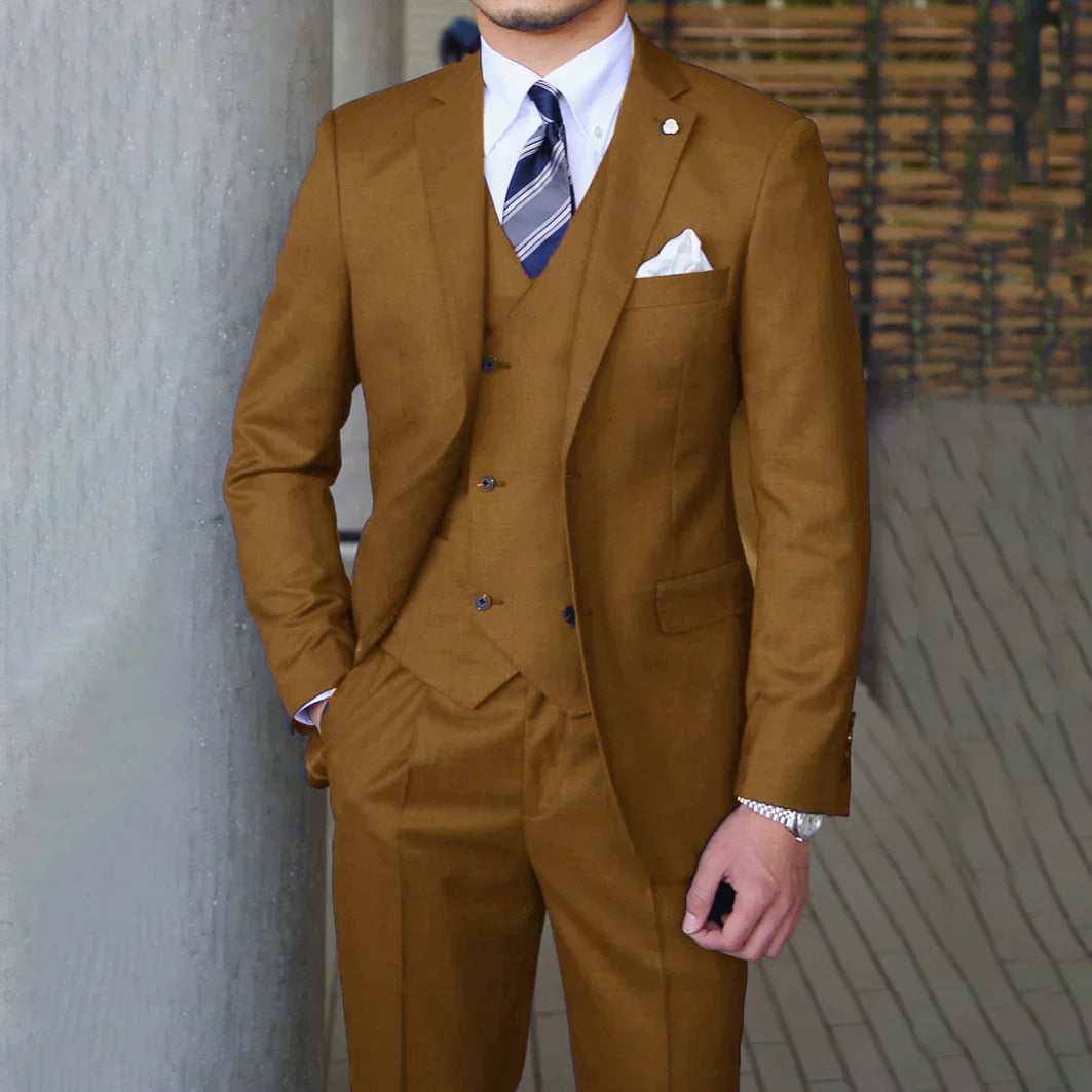 Herren Stilvoller 3-Teiliger Anzug | Formal