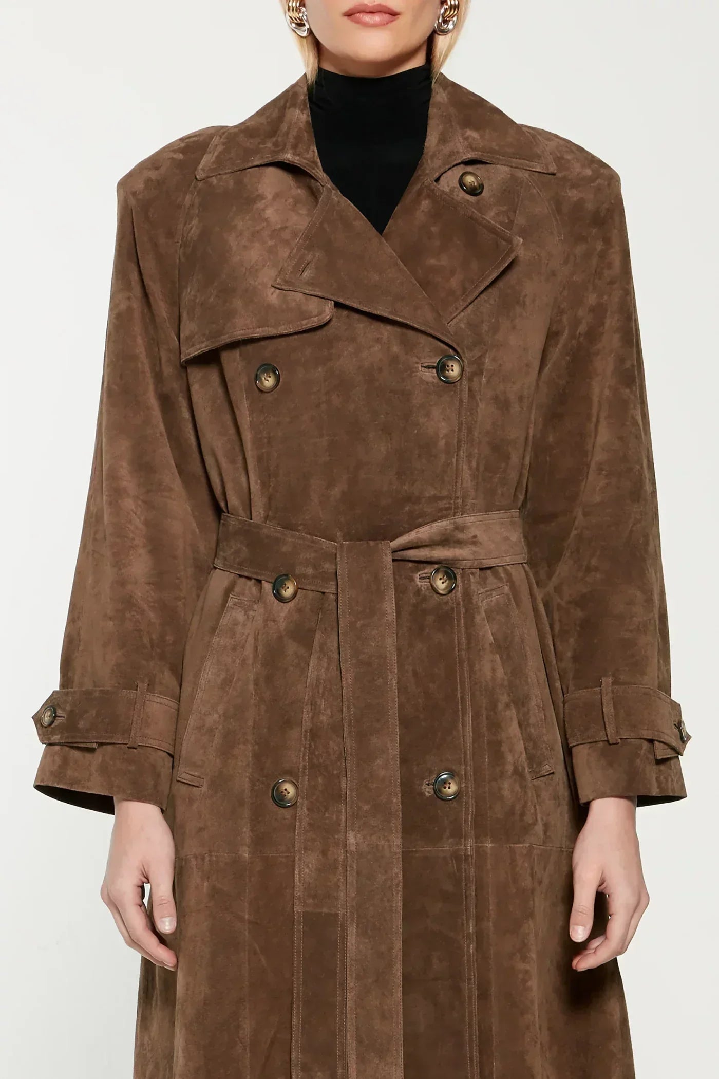 Wildleder Trenchcoat von Anechcka