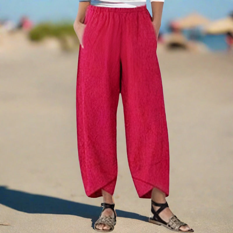 Leichte Damenhose aus Baumwolle von Nicole