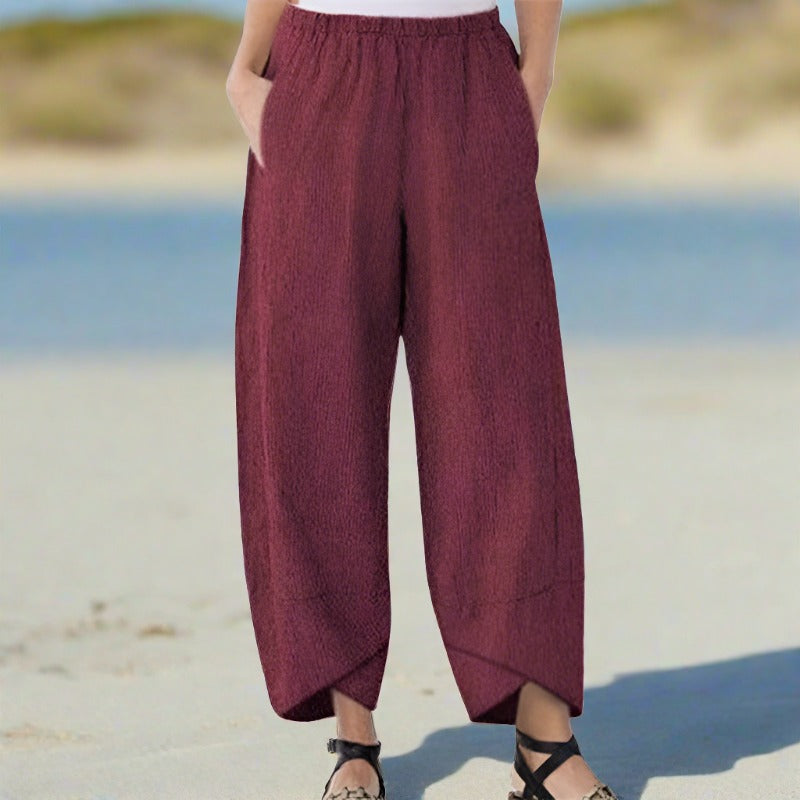 Leichte Damenhose aus Baumwolle von Nicole