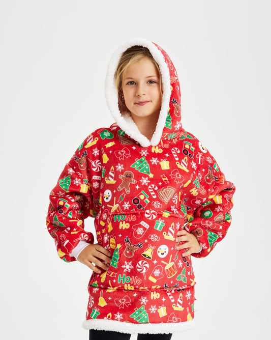 Crazy Dreamhoodie Rot - Kinder - Stilzeits