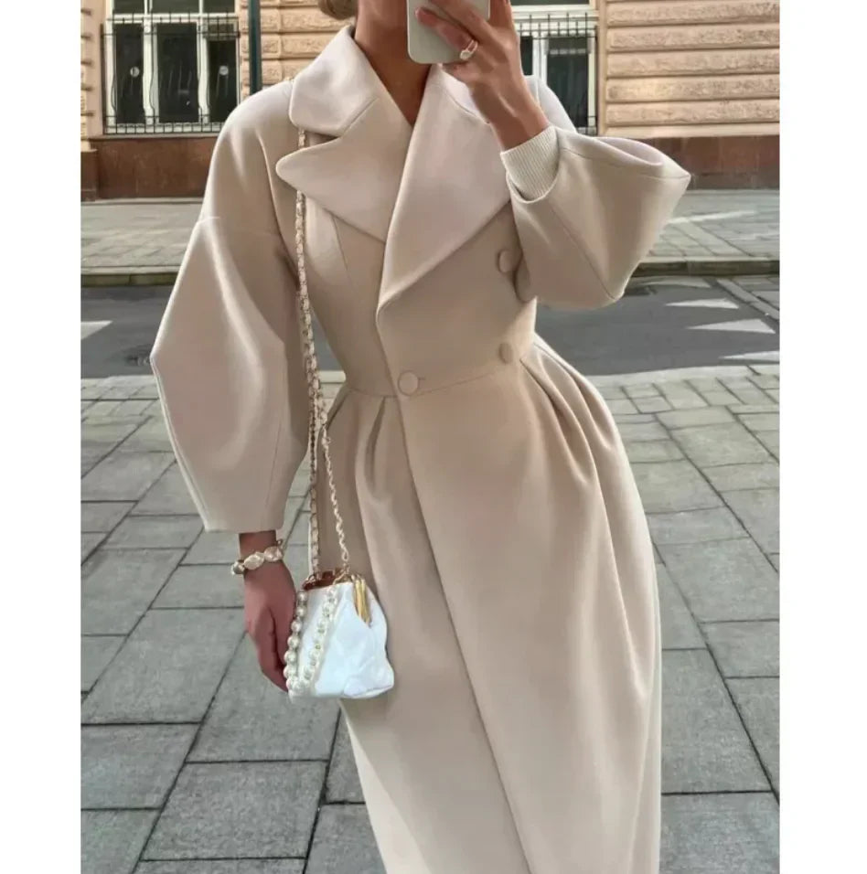 Stilzeits | Lange Jacke Klassischer Schnitt Zeitloser Stil