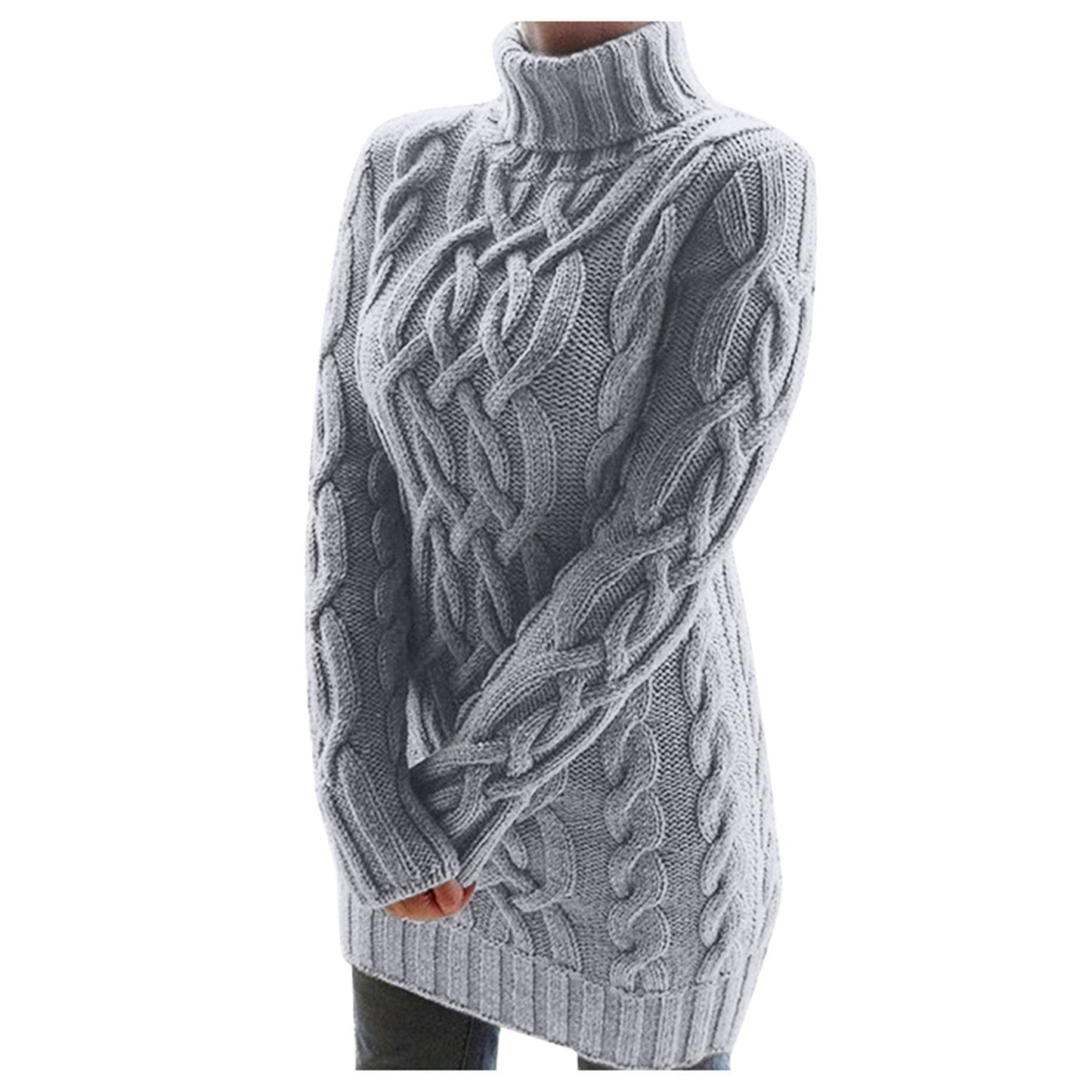 Stilzeits | Strick Rollkragenpullover Kabelstrick Warm und Komfortabel