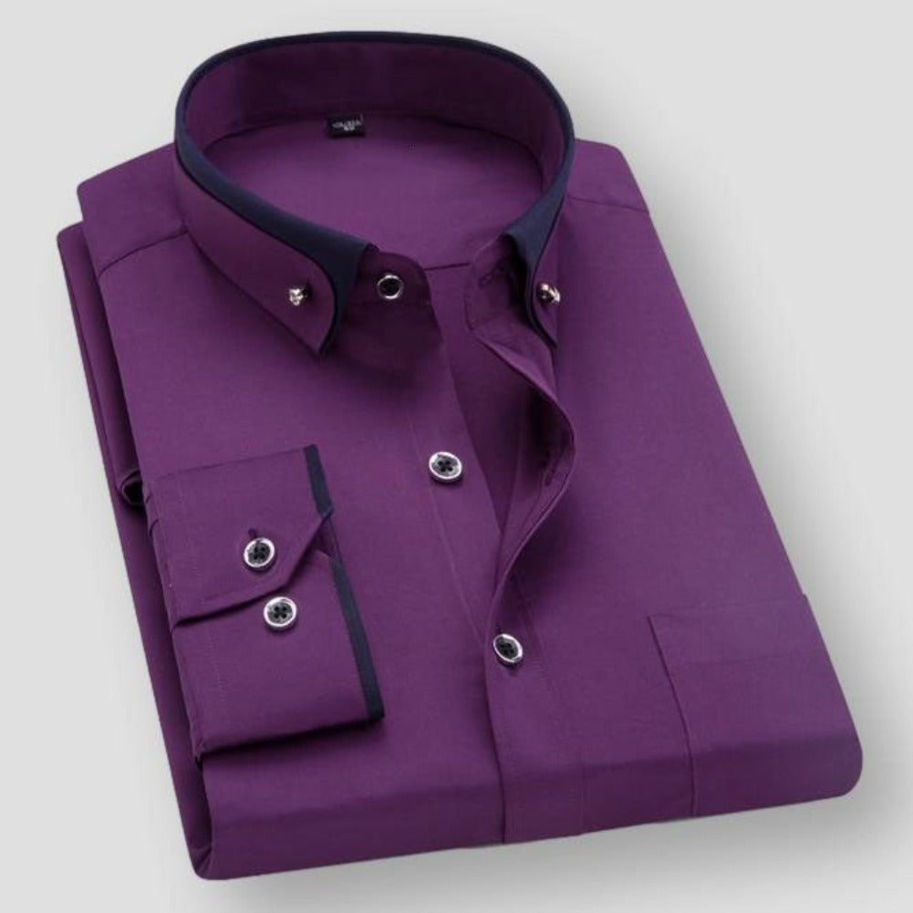 Vylette Langarmhemd aus Madrid, zweifarbig