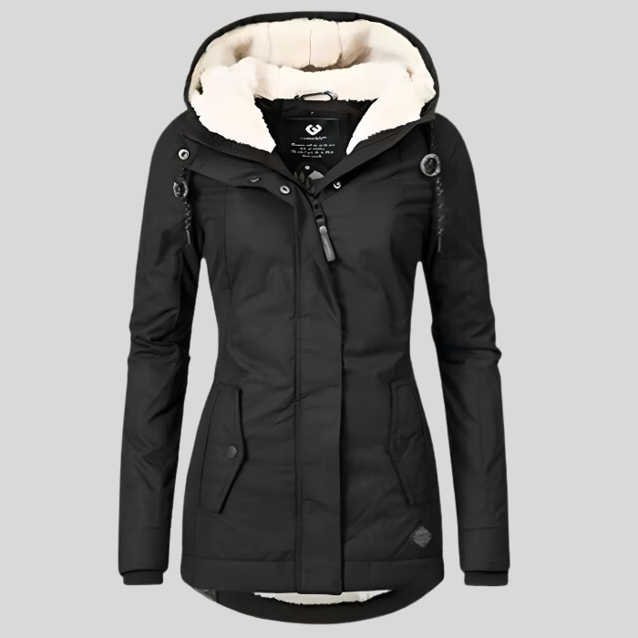 Stilzeits |warme Winterjacke mit Kapuze für Damen