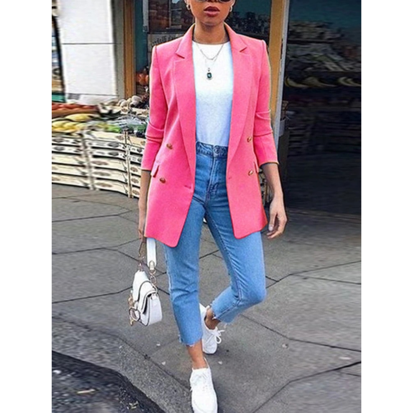 Stilzeits | Stylischer Mid-Length Damenblazer