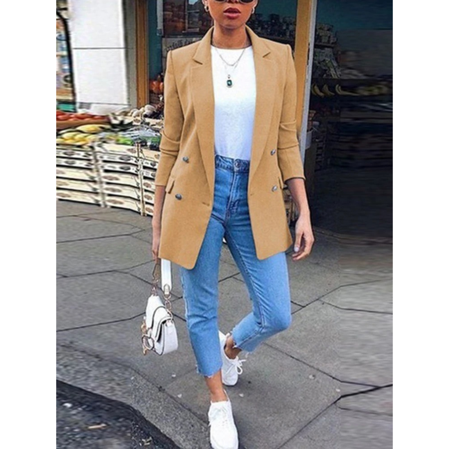 Stilzeits | Stylischer Mid-Length Damenblazer