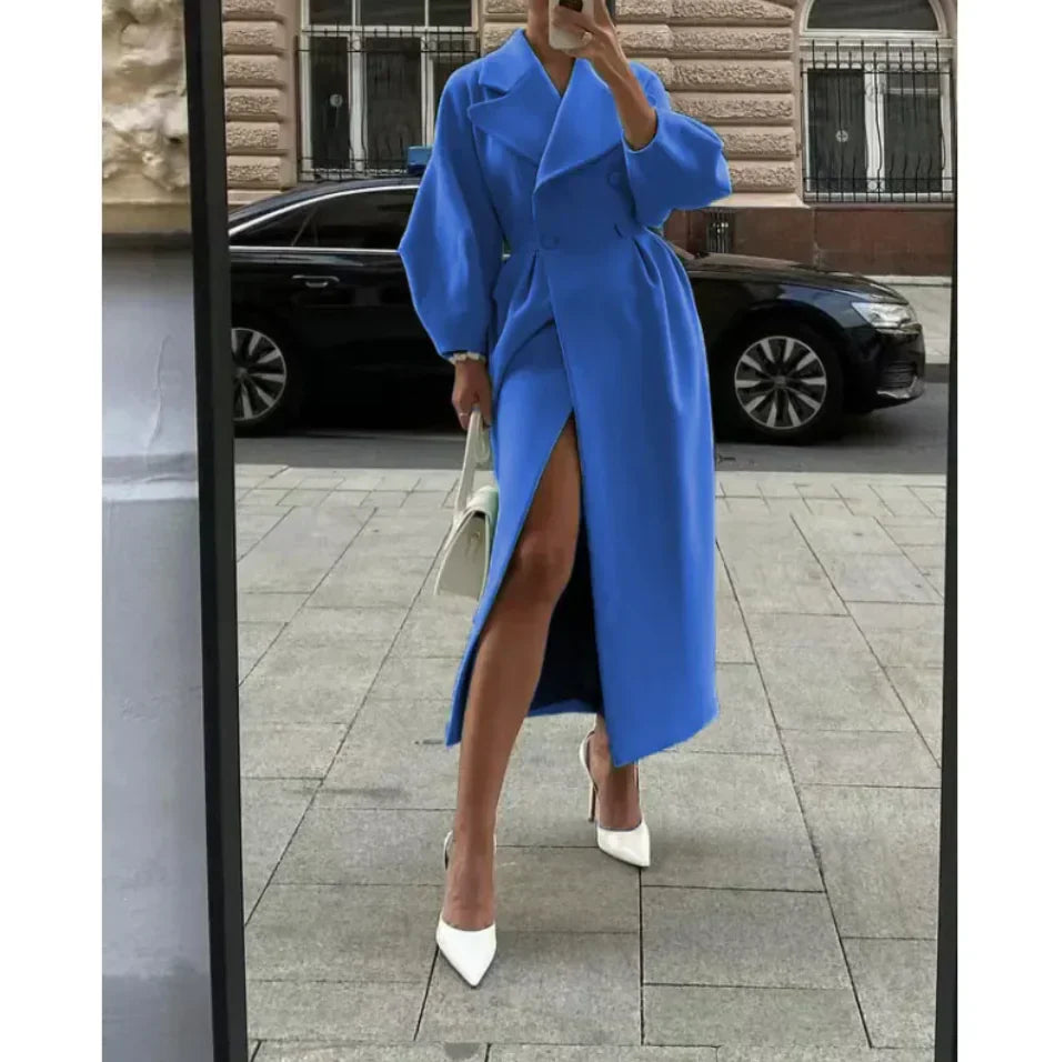 Stilzeits | Lange Jacke Klassischer Schnitt Zeitloser Stil