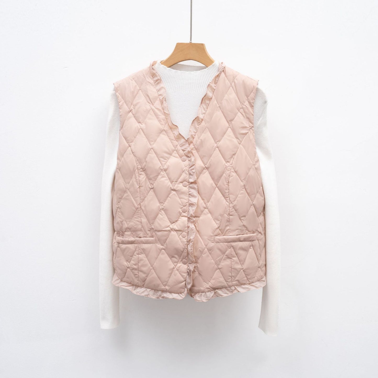 Damen gesteppte Weste mit asymmetrischem Schnitt Stilzeits