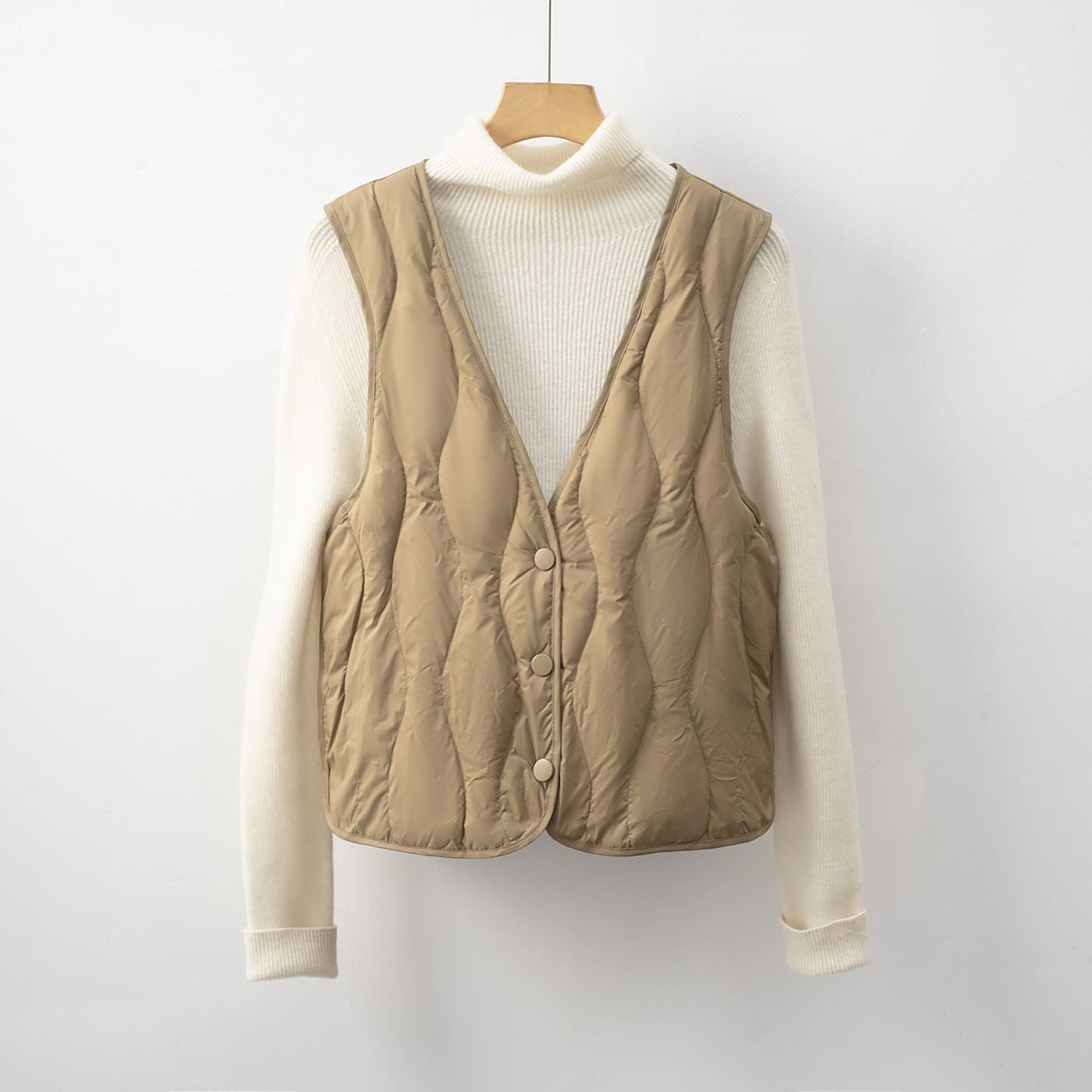 Damen gesteppte Weste mit praktischen Taschen und modernem Schnitt Stilzeits