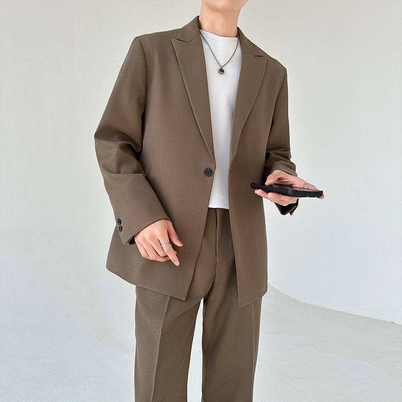 Herren eleganter Anzugblazer mit modernem Schnitt und feinem Innenfutter Stilzeits