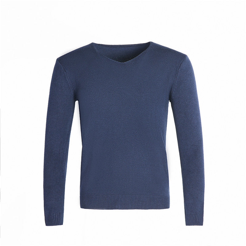 Herren klassischer V-Ausschnitt Pullover Stilzeits