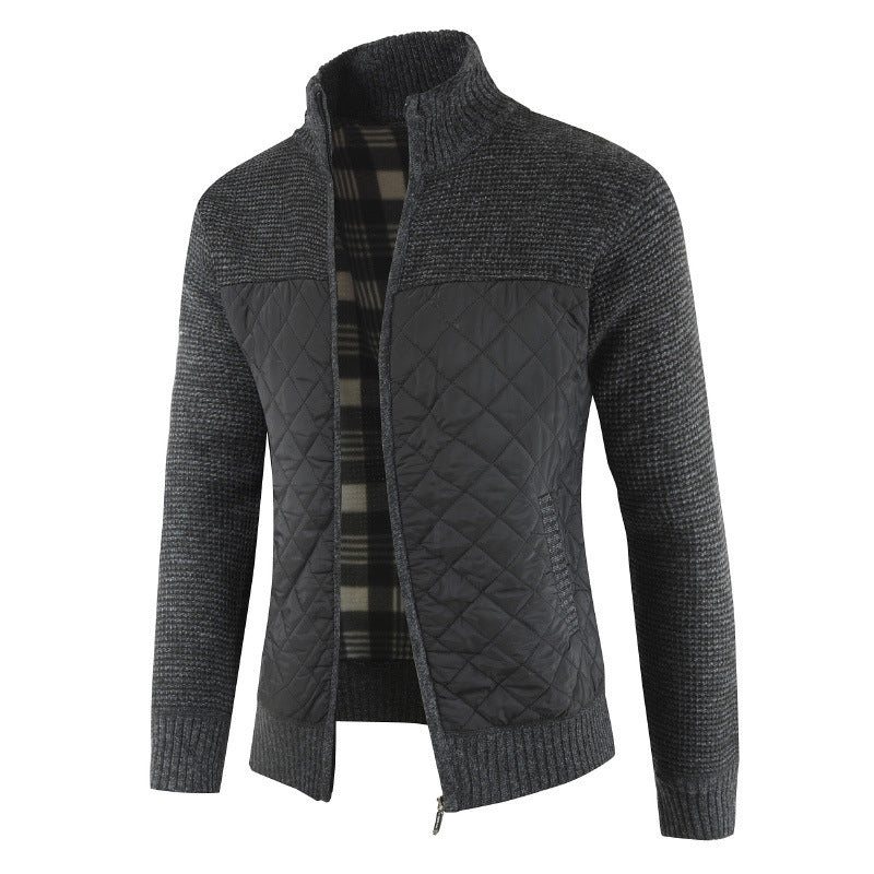 Herren Steppjacke mit Strickdetails Stilzeits