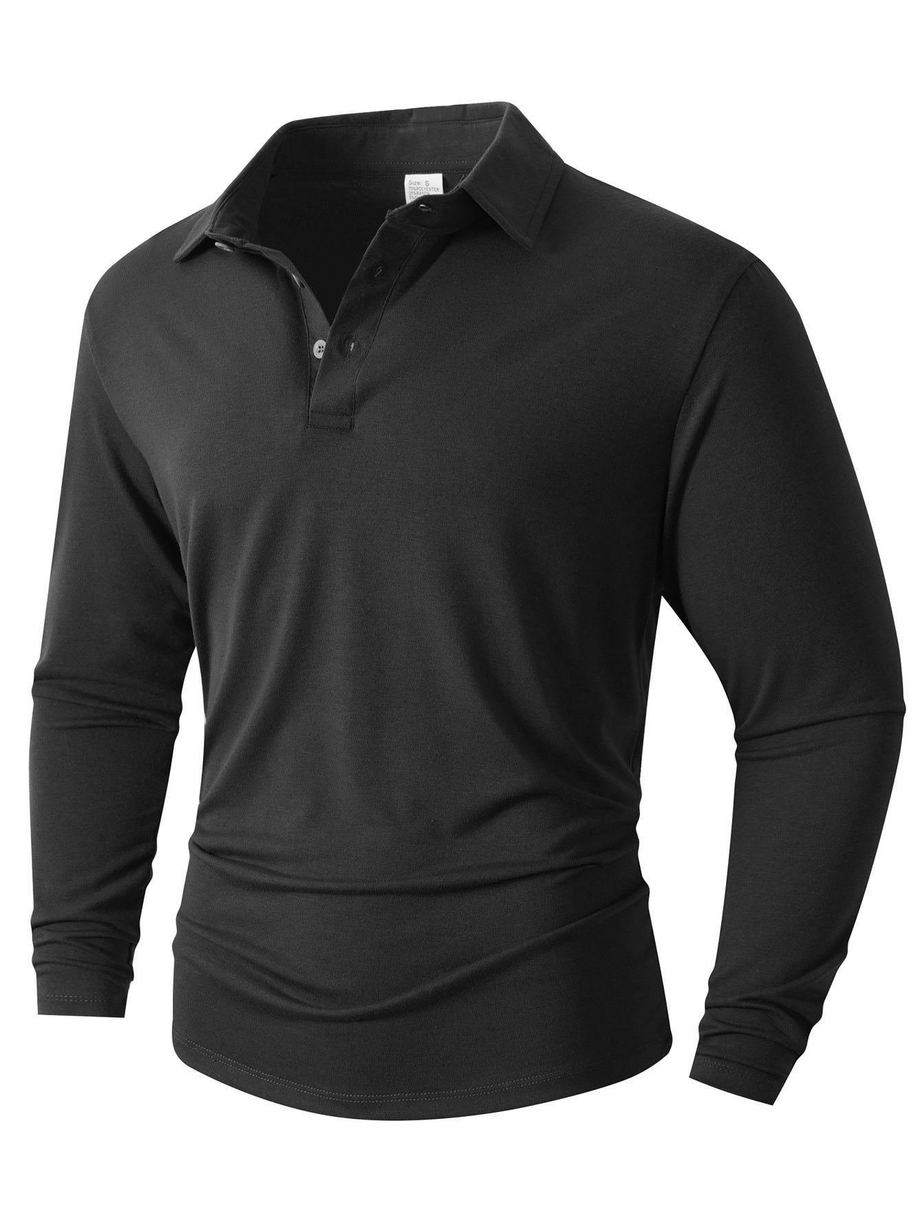 Herren Langarm Poloshirt mit modernem Schnitt Stilzeits