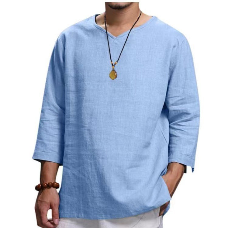 Herren lässiges Langarmshirt aus hochwertiger Baumwolle Stilzeits