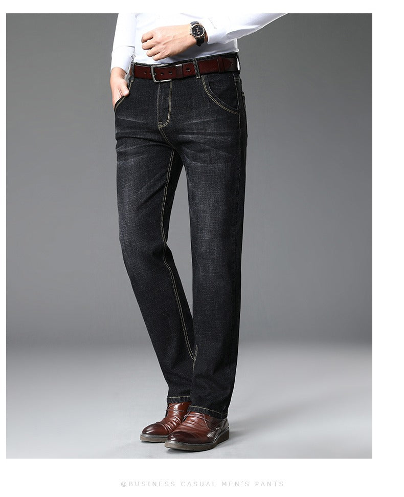 Herren klassische Jeans im lässigen Business-Stil mit besonders bequemer Passform Stilzeits