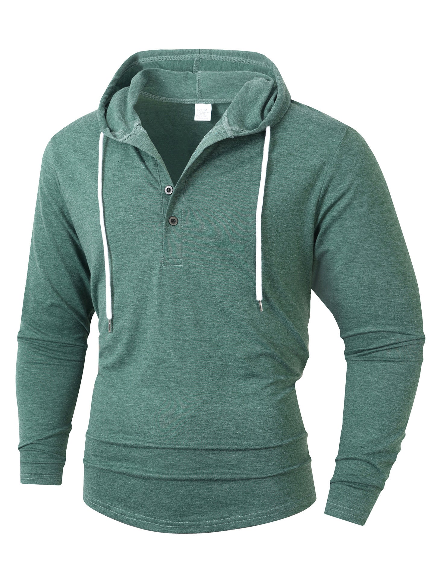 Herren Kapuzenshirt mit modernem Knopfverschluss und atmungsaktivem Stoff Stilzeits