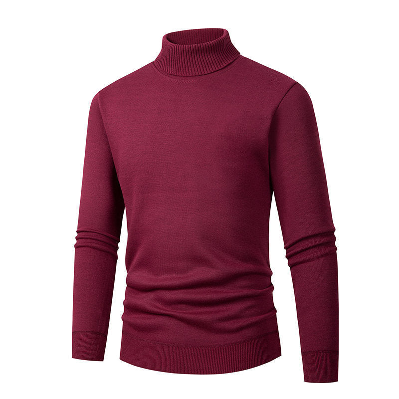 Herren eleganter Rollkragenpullover aus hochwertigem Material Stilzeits