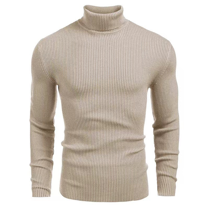 Herren Rollkragenpullover aus feiner Baumwolle mit strukturiertem Design Stilzeits