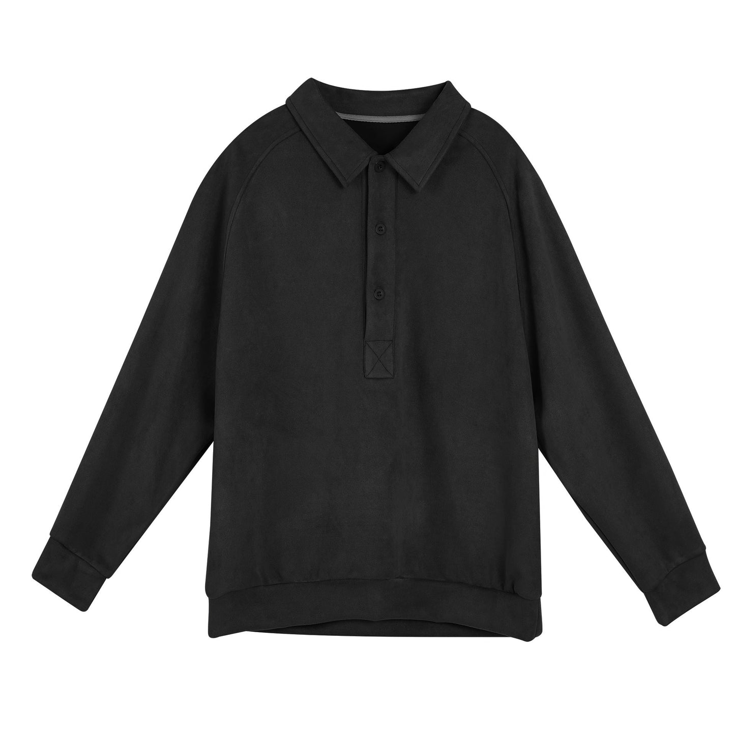 Damen Sportliches Langarm-Polooberteil mit lässigem Kragen und Knopfdetails Stilzeits