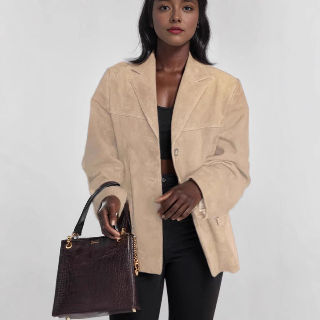 Damen modischer Oversized Blazer Stilzeits
