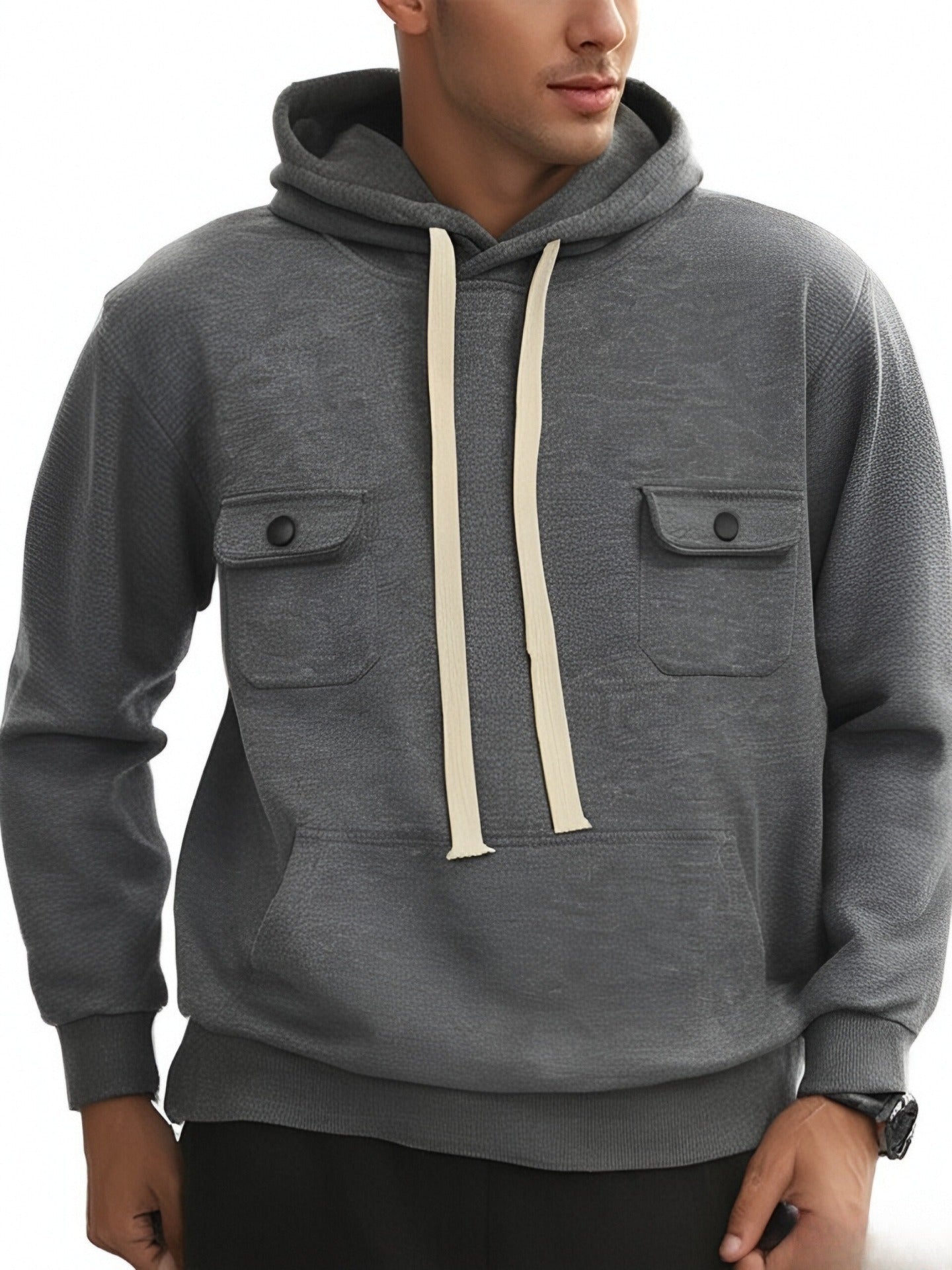 Herren Kapuzenpullover mit praktischen Taschen und modernem Design Stilzeits