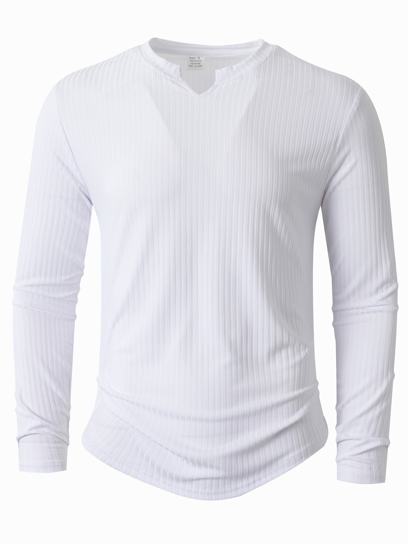 Herren Langarmshirt mit innovativer Rippstruktur Stilzeits