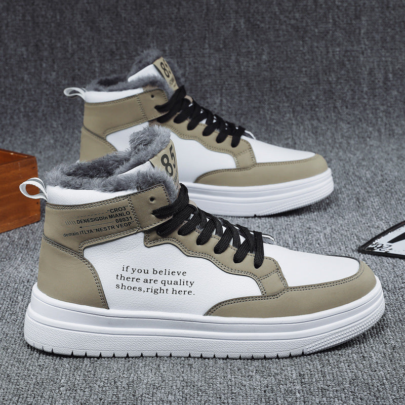 Damen High-Top Sneakers mit warmem Innenfutter und rutschfester Sohle Stilzeits