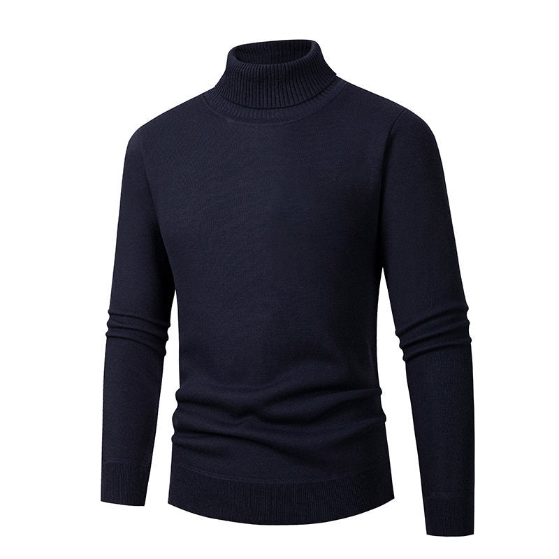 Herren eleganter Rollkragenpullover aus hochwertigem Material Stilzeits