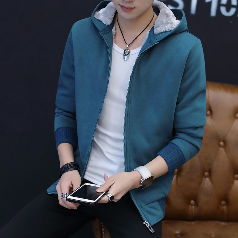 Herren Übergangsjacke mit kuscheligem Innenfutter und praktischem Kapuzensystem Stilzeits