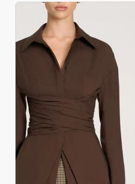 Damen Designer Hemdbluse Stilzeits