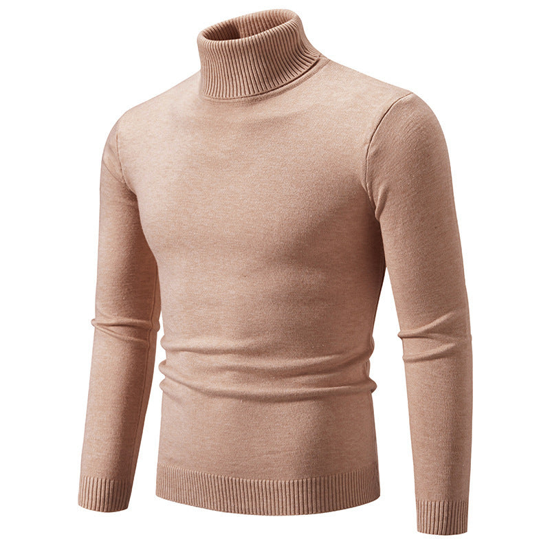 Herren eleganter Rollkragenpullover aus feiner Baumwolle Stilzeits
