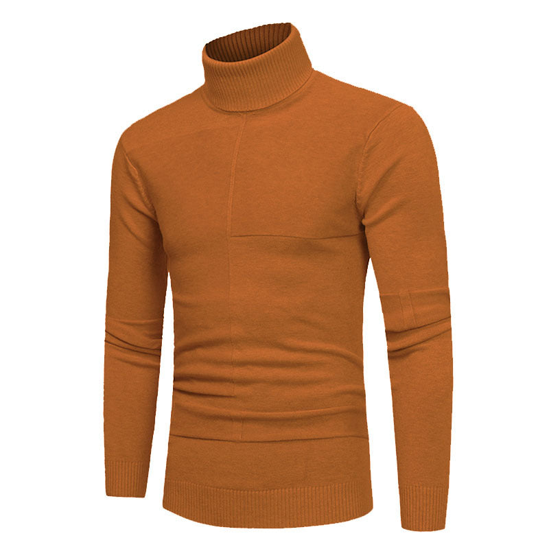 Herren Hochwertiger Rollkragenpullover aus weichem Strick Stilzeits