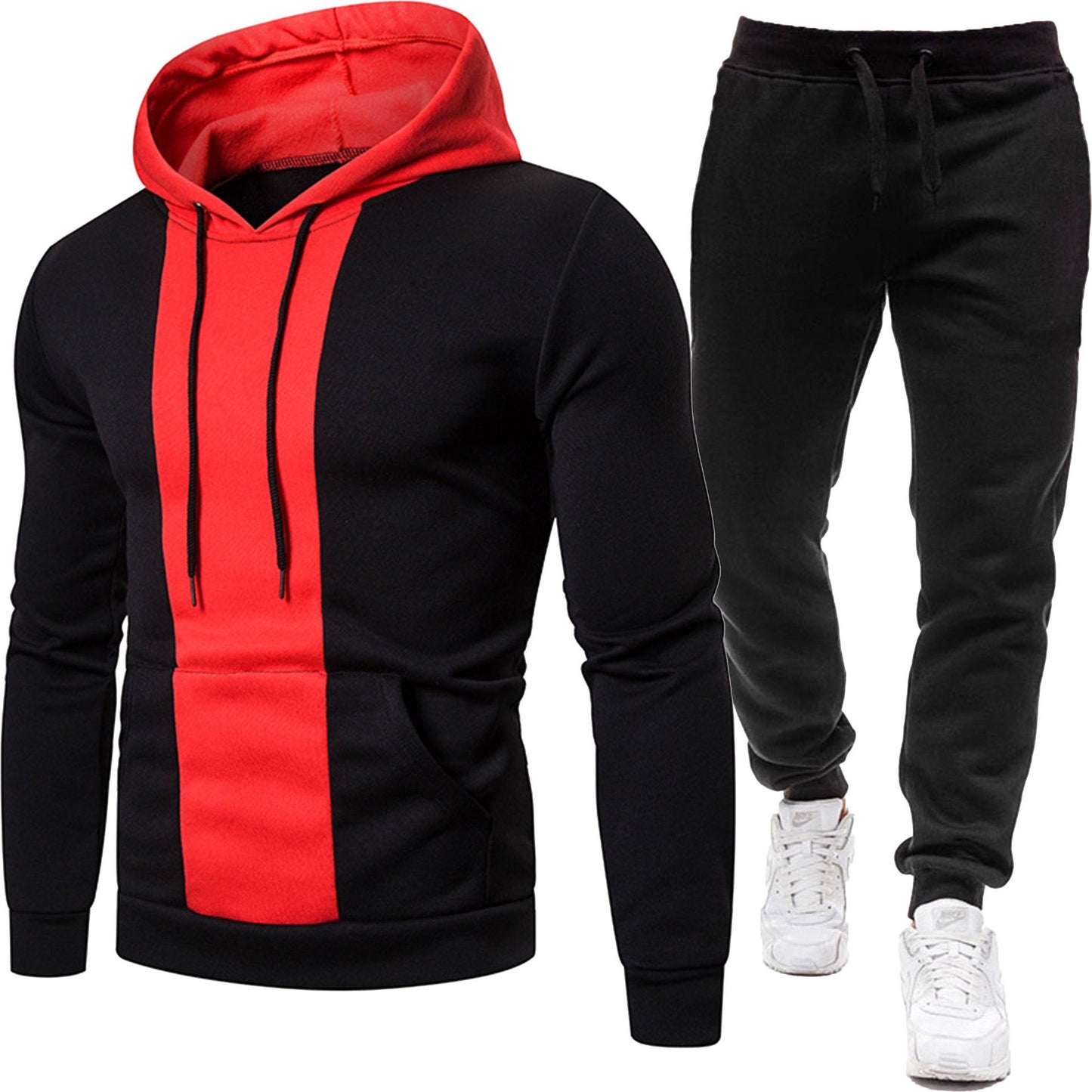 Herren Sportliche Kapuzenjacke und Jogginghose Stilzeits