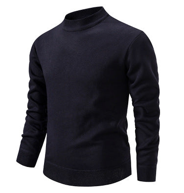 Herren Hochwertiger Strickpullover mit modernem Stehkragen Stilzeits