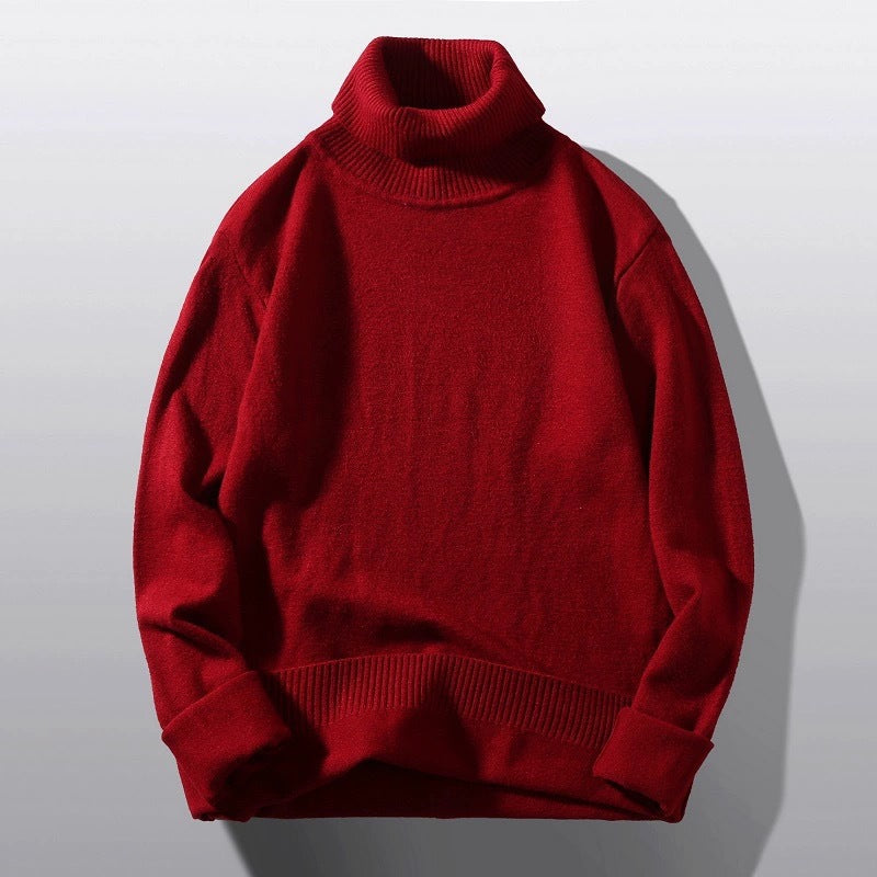 Herren bequemer Rollkragenpullover Stilzeits