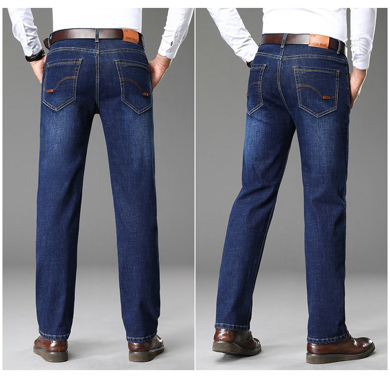Herren klassische Jeans im lässigen Business-Stil mit besonders bequemer Passform Stilzeits
