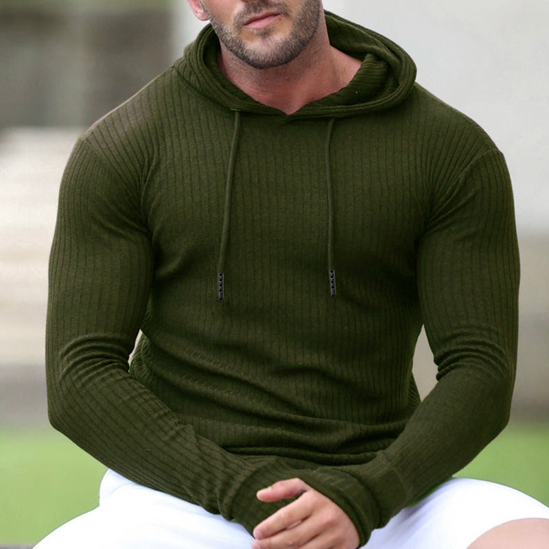 Herren Kapuzenpullover mit trendigem Rippdesign Stilzeits