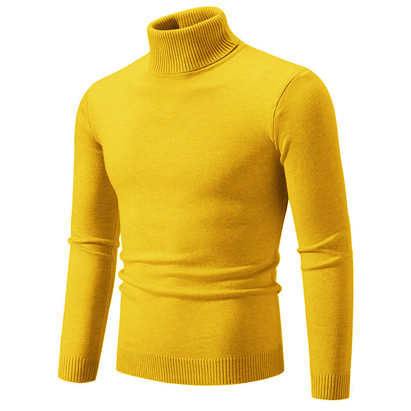Herren eleganter Rollkragenpullover aus feiner Baumwolle Stilzeits