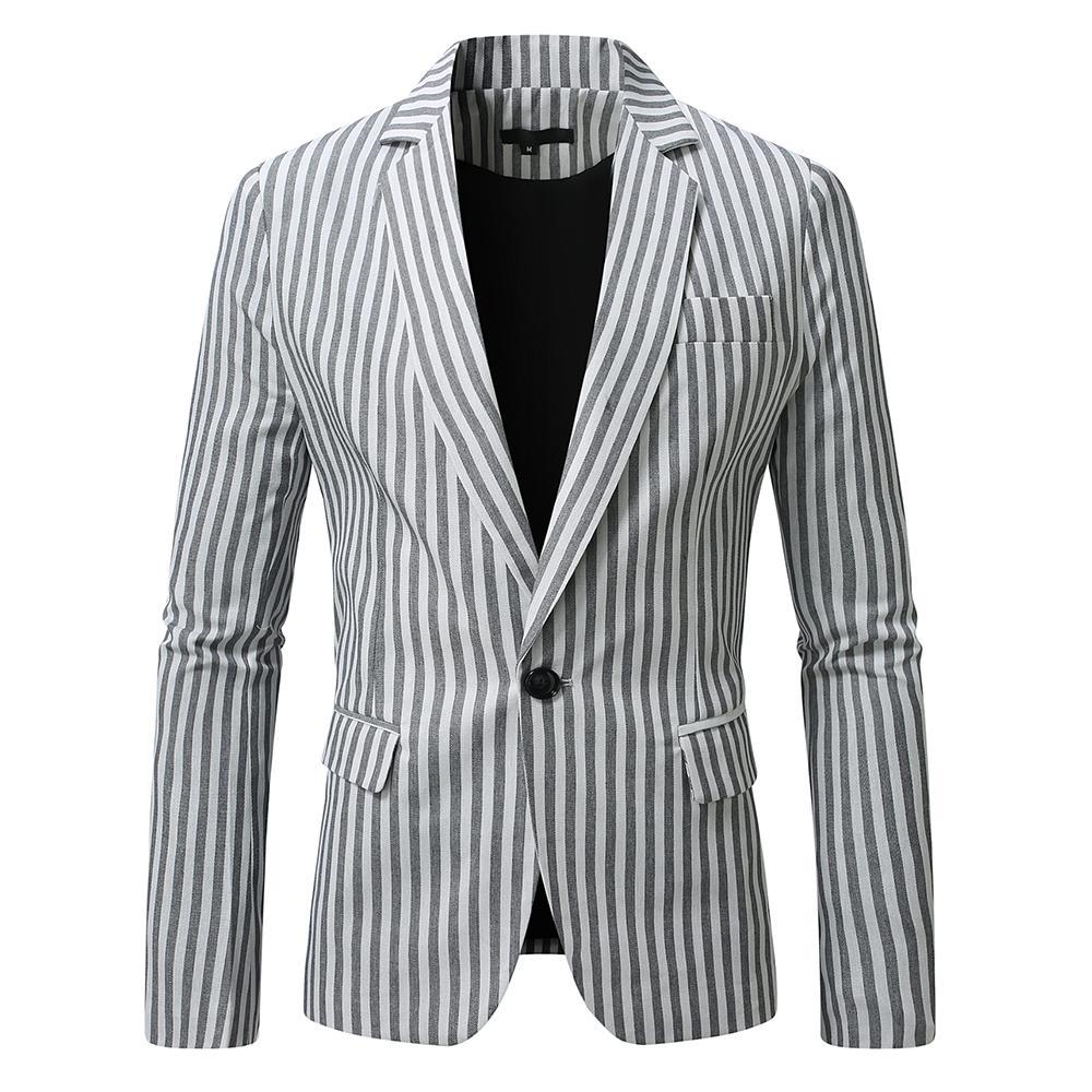 Herren eleganter Blazer mit feinen Streifen Stilzeits
