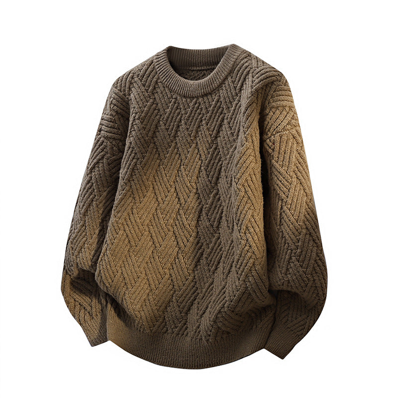 Damen Gemusterter Strickpullover Stilzeits